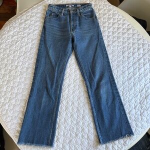 RE/DONE Straight Leg Jeans w/ Raw Hem Size 23